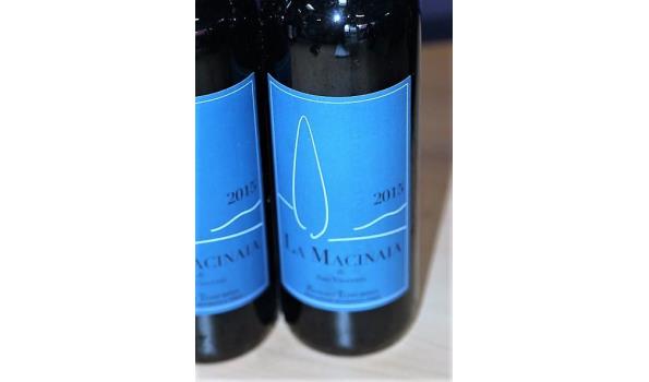4 flessen à 75cl diverse wijn: 2x witte BOLGHERI CAMPO ALLA SUGHERA Achenio, 2015 en 2x LA MACINAIA di Sante Vincentro Rosso Toscana, 2016